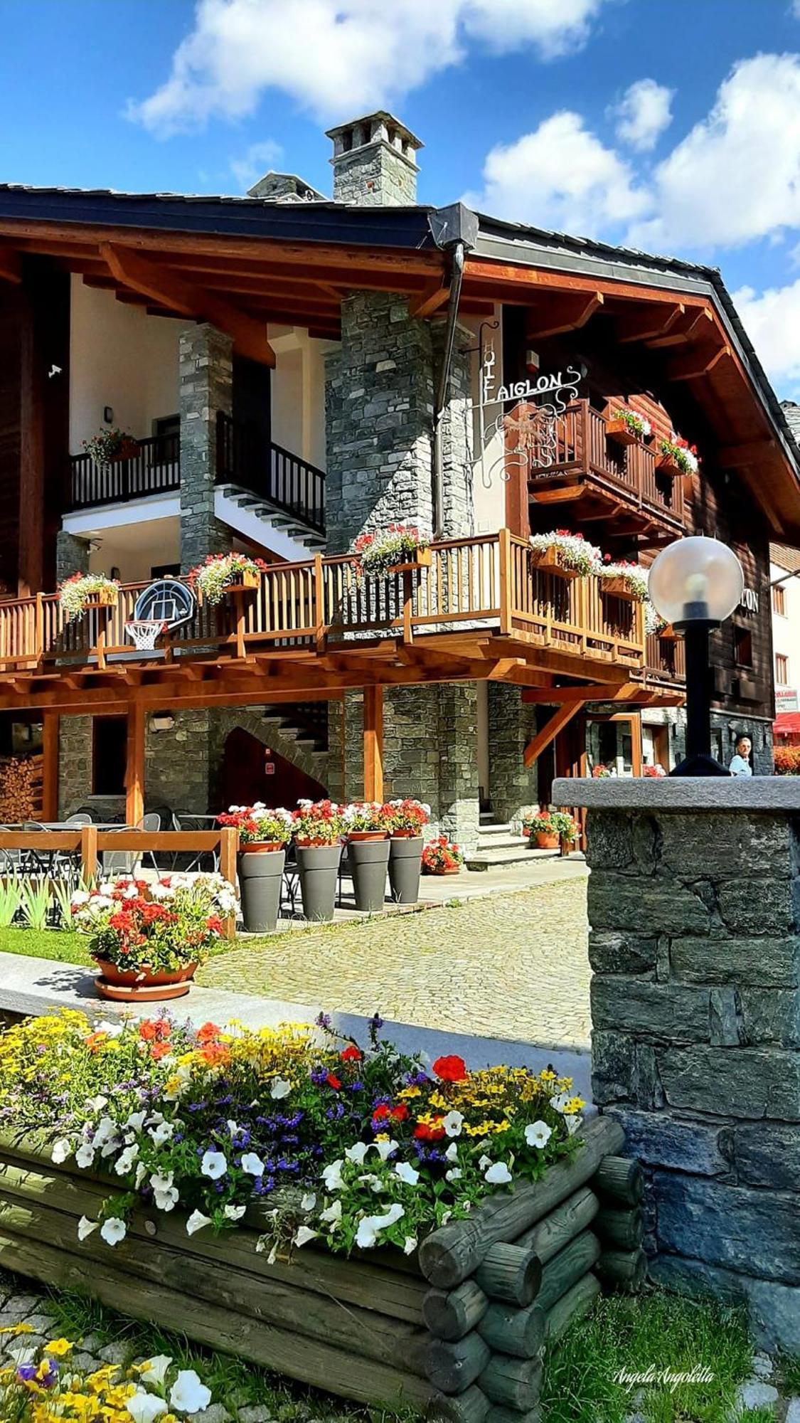 Hotel L' Aiglon Champoluc Exterior foto